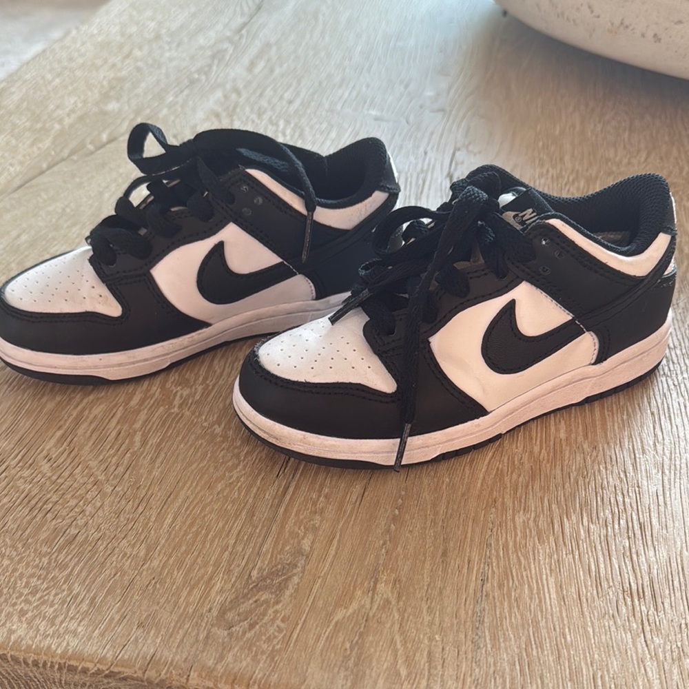 Nike Kids Dunk Low Black and White Sneakers